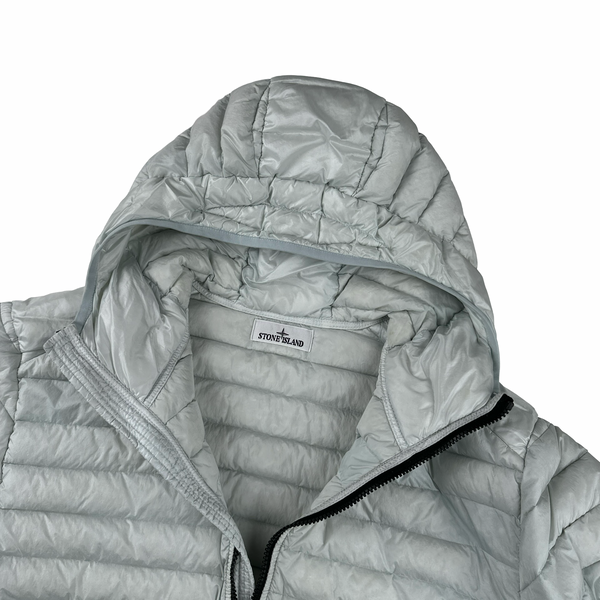 Stone Island Light Blue Loom Woven R Nylon Down TC Puffer XL Mat's