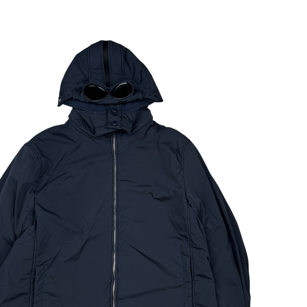 CP Company Navy Fleece Lined Nycra Stretch Goggle Jacket - 3XL