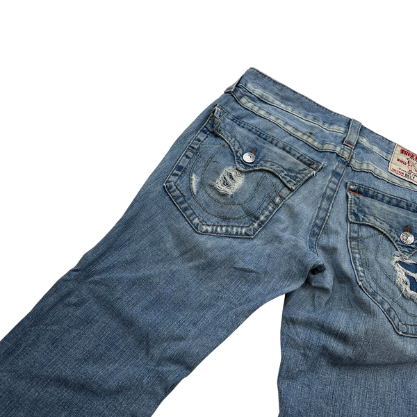 Ripped true religion jeans cheap