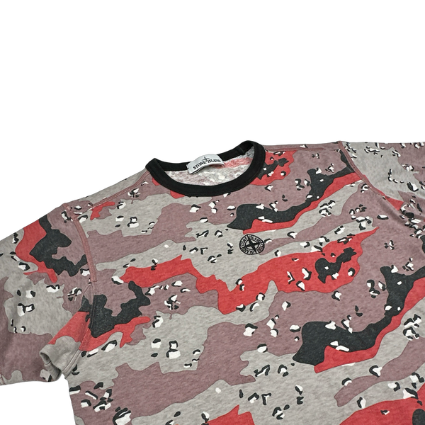 Stone Island 2020 Desert Camo Cotton T Shirt - Medium