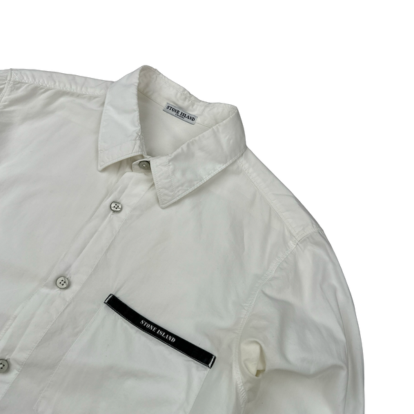 Stone Island 2009 White Cotton Shirt - Small