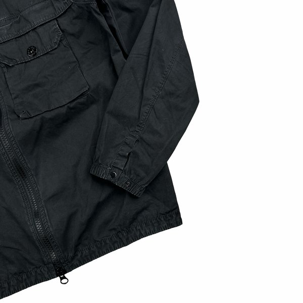 Stone Island 2020 Black Zipped Chest Pocket Overshirt - Medium