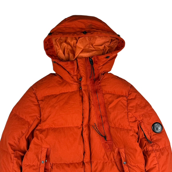 CP Company Orange 50 Fili Down Filled Puffer Jacket - Large