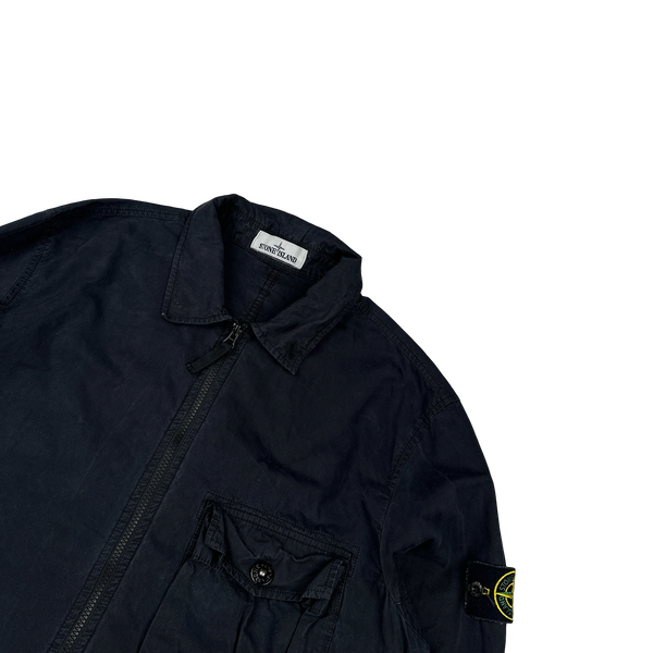 Stone Island 2020 Black Cotton Overshirt - XL
