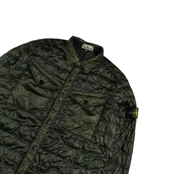 Stone Island 2015 Dark Green Down Filled Overshirt - XL