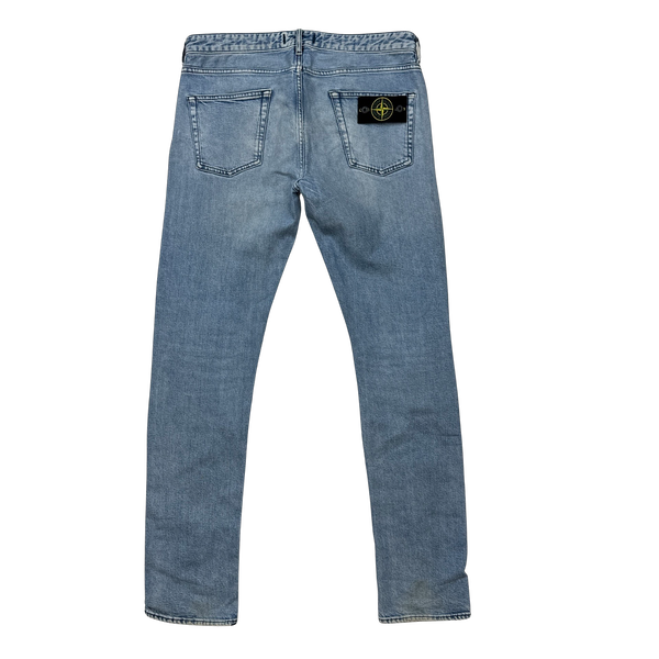 Stone Island 2015 Slim Fit Light Wash Denim Jeans - 34"