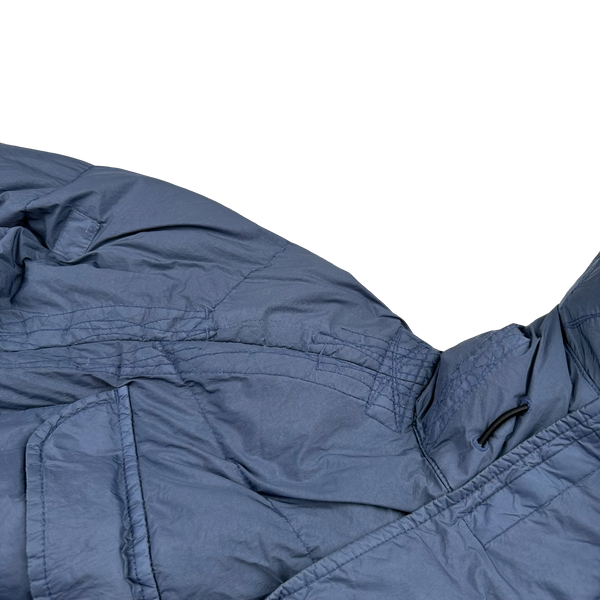 Stone Island 2022 Blue Garment Dyed Crinkle Reps R-NY Down TC Puffer - Small