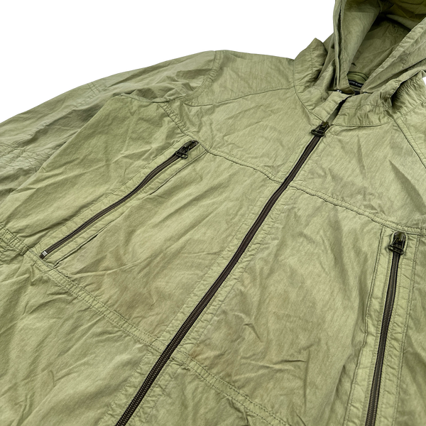 Stone Island 2009 Denims Green Cotton Mesh Pocket Emblem Lightweight Jacket - Medium