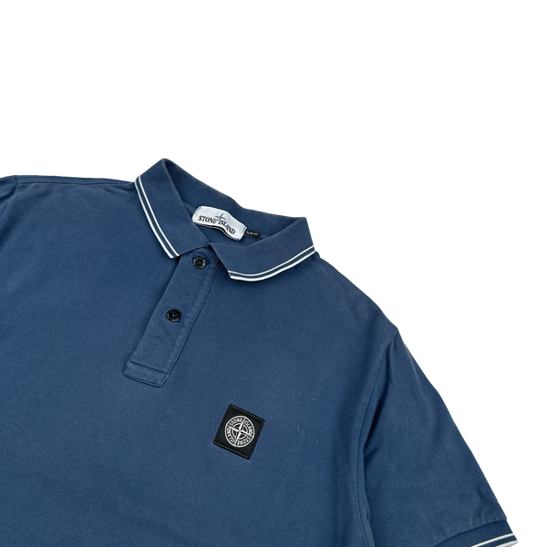 Stone Island 2018 Blue Short Sleeved Polo Top - XXL