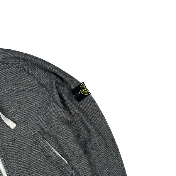 Stone Island 2016 Grey Waffle Knit Hoodie - Medium