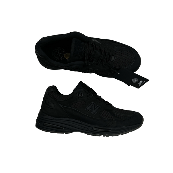 Stone Island x New Balance Black Ghost 991 Trainers - UK 7.5