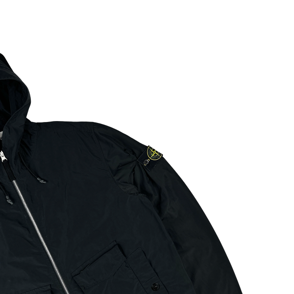 Stone Island 2021 Black Micro Reps Parka Jacket - Large