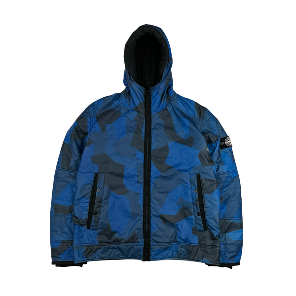 Stone Island 2012 Blue Fleece Lined 30th Anni Camo Reflective