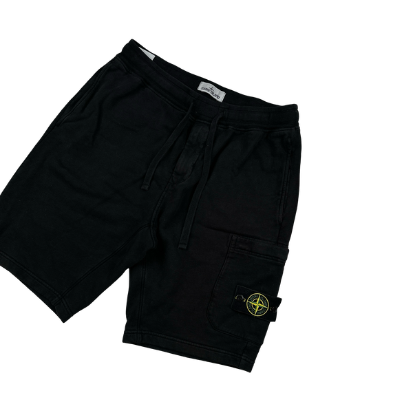 Stone Island 2022 Black Cotton Shorts - Large