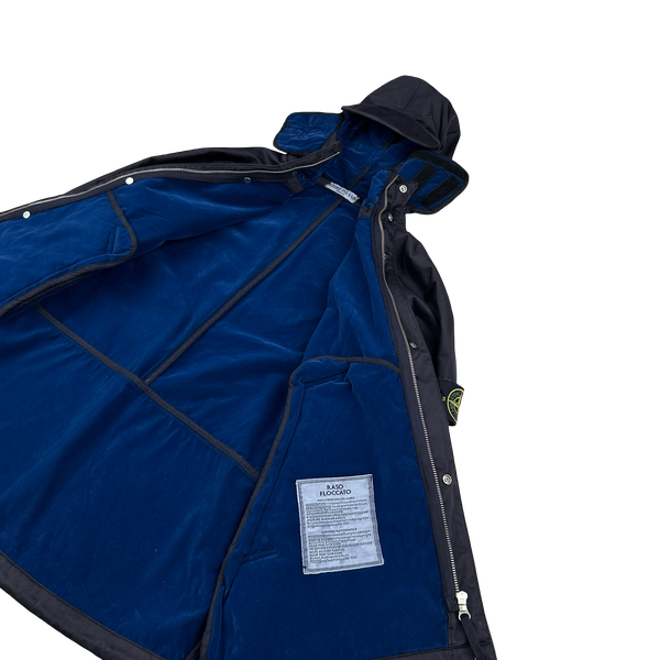 Stone Island 2004 Navy Raso Floccato Riot Mask Sniper Jacket - Medium