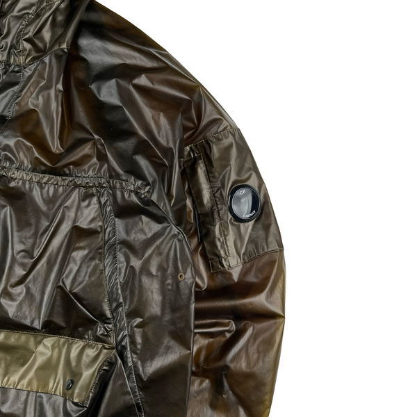 CP Company Dark Green Pium Nylon Hooded Jacket - XL