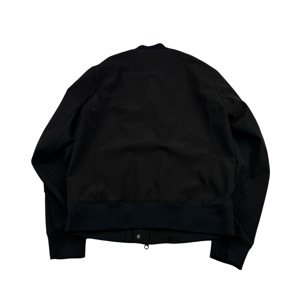 CP Company Black Soft Shell Bomber Jacket - Medium