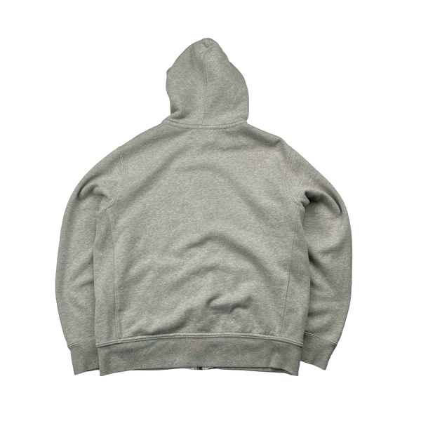 Ralph Lauren Heather Grey Zipped Hoodie - Large