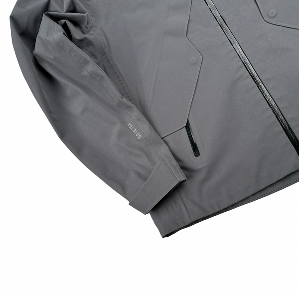Arcteryx Gore Tex Grey Spellout Jacket - Medium