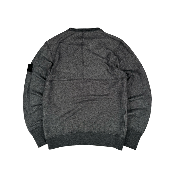 Stone Island 2015 Grey Cotton Crewneck - Medium