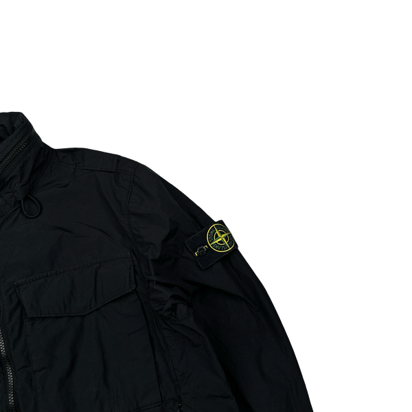 Stone Island 2022 Black Naslan Light Watro Jacket - Medium