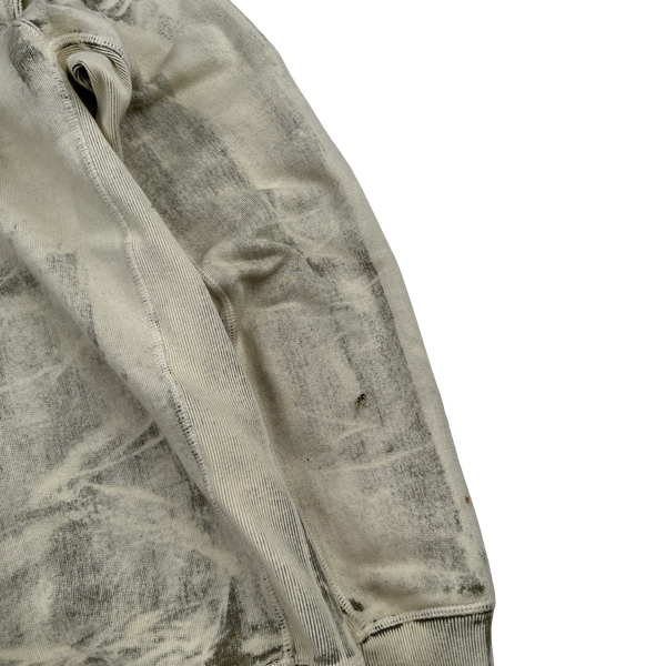Stone Island 2017 Khaki Hand Corrosion Pullover Hoodie - Medium