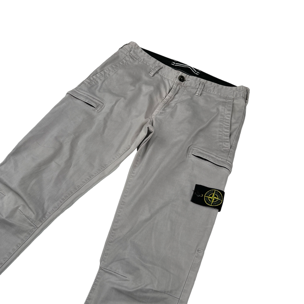 Stone Island 2020 Grey SK Cargo Trousers - 32"
