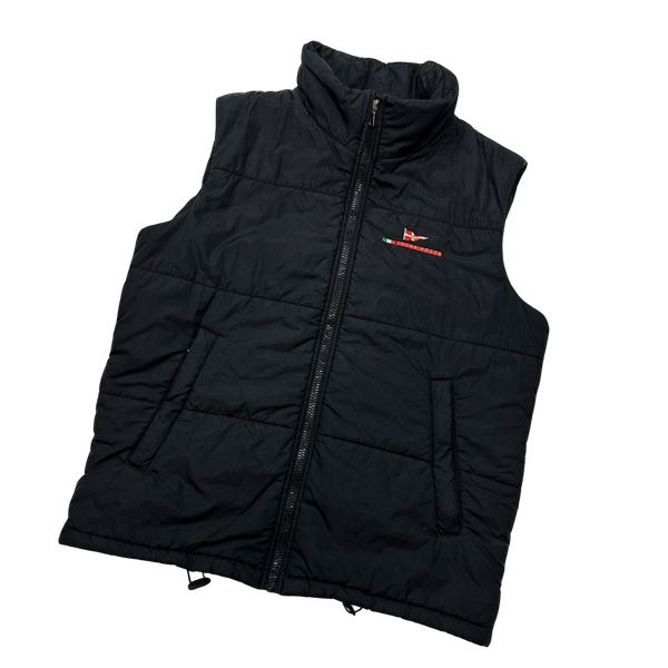 Prada Black Luna Rossa Puffer Vest - Medium