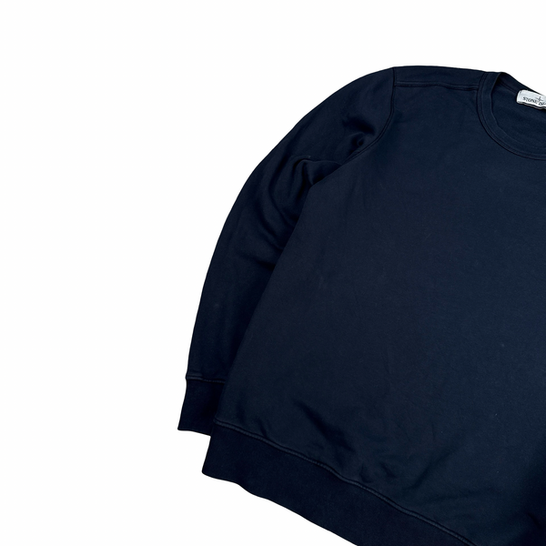 Stone Island 2019 Navy Cotton Crewneck Sweatshirt - XL