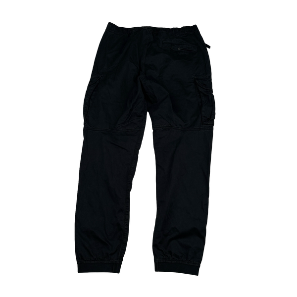 Stone Island 2021 Black RE T Cargo Trousers - 36"