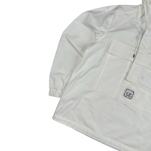 CP Company Metropolis Series White Smock Hydro Stop Tela Jacket - Medium