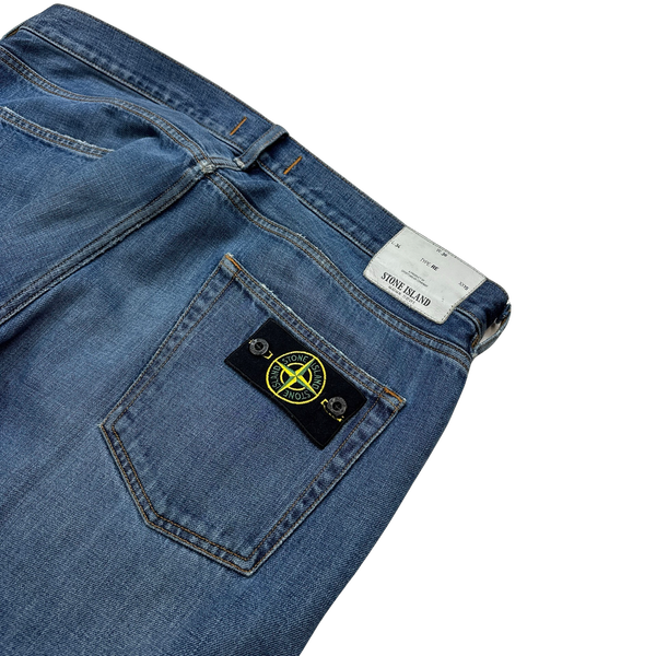 Stone Island 2013 Light Wash Denim RE T Fit Jeans  - 36"