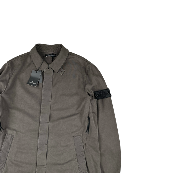 Stone Island 2012 Brown Cotton Resin Coated Shadow Project Trench - XL