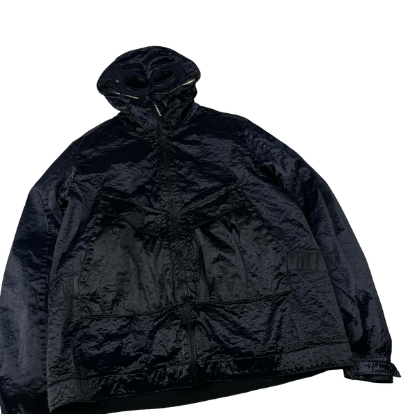 CP Company Navy Kan D Sherling Lined Goggle Jacket - XL