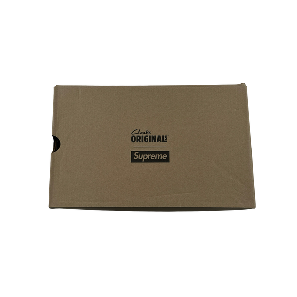 Supreme X Clarks Patent Black Wallabees - UK 7.5