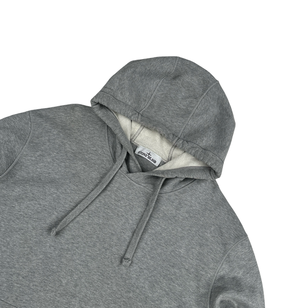 Stone Island 2022 Grey Pullover Cotton Hoodie - XXL