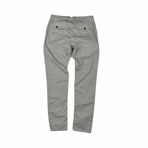 CP Company Grey Cotton Slim Fit Trousers - Medium