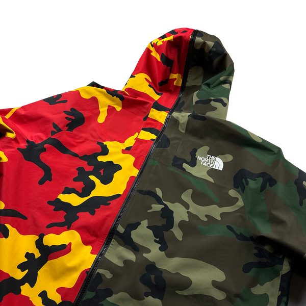 Supreme X North Face Split Camo Spellout Goretex Waterproof Jacket - XXL