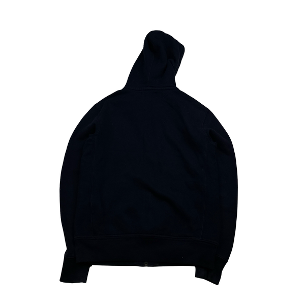 Ralph Lauren Navy Thick Cotton Zipped Hoodie - Small