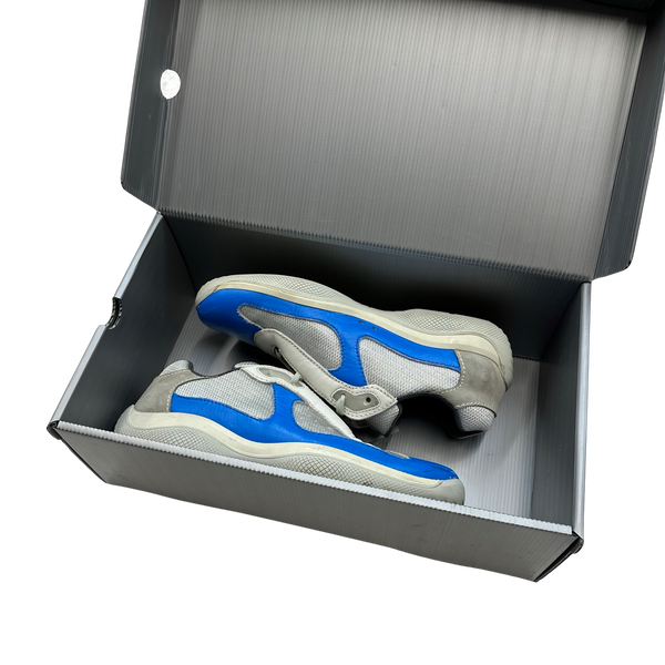 Prada Blue America Cup Trainers - UK 8.5