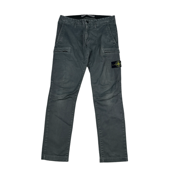 Stone Island 2019 Grey Cotton SK Cargo Trousers - 32"