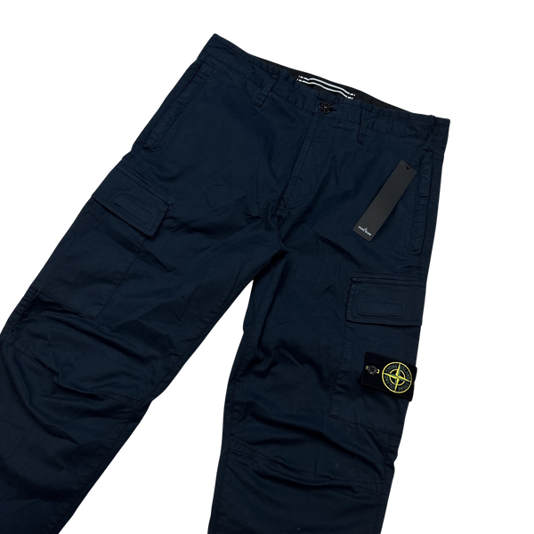 Stone Island 2021 Navy RE Cargo Trousers -31"