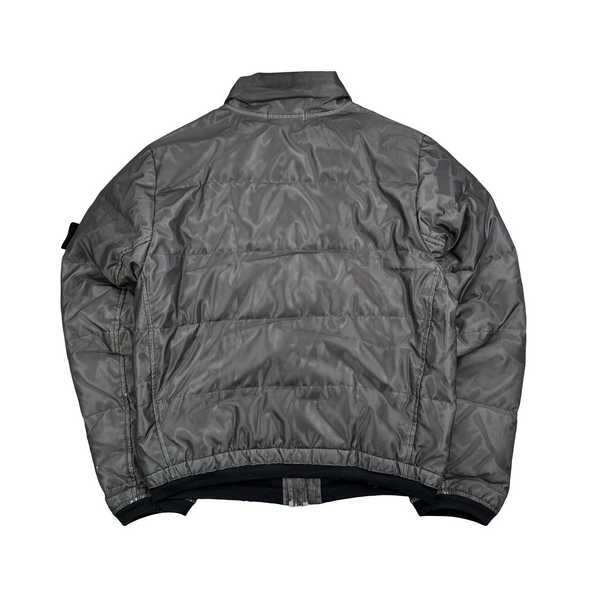 Stone Island 2008 Down Filled Mesh Reflective Jacket - Medium