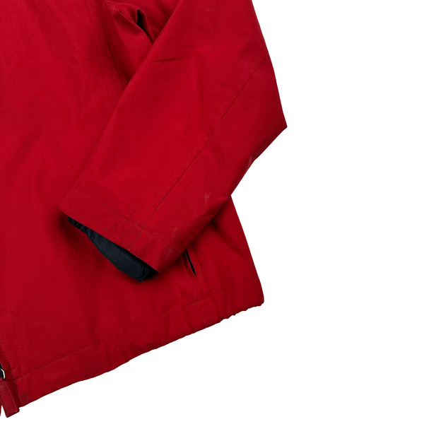 Prada Red Goretex Tab Zipped Parka Jacket - Small