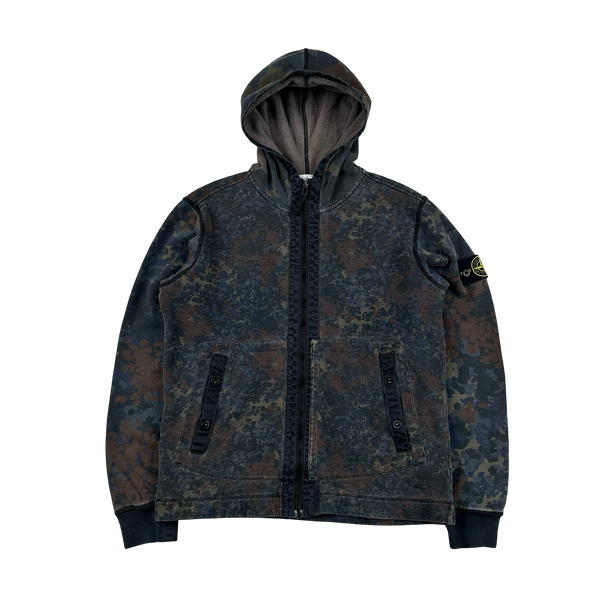 Stone Island 2013 Digital Camo Zipped Hoodie - Medium