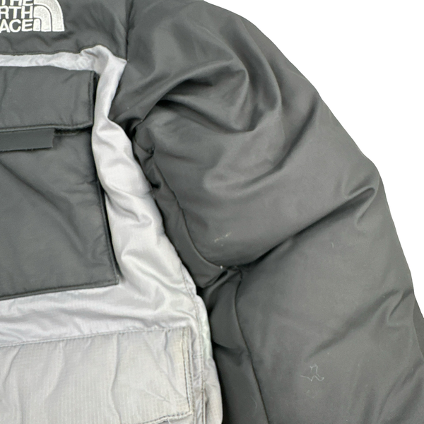 North Face Grey Summit Series Down Hooded Puffer Jacket - Small