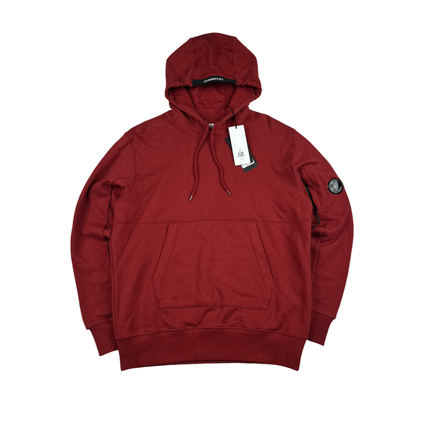 CP Company Red Cotton Lens Viewer Pullover Hoodie - Large