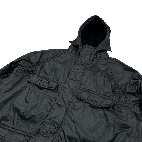 Stone Island Black Lamy Flock Multipocket Jacket - Large – Mat's