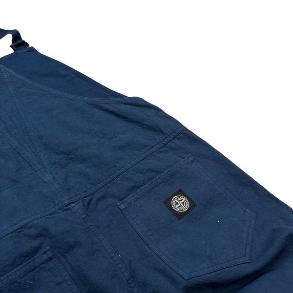 Stone Island Blue Patch Carpenter Overalls - 34"