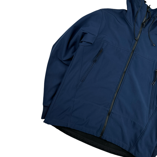 CP Company Blue Fleece Lined Google Soft Shell - XXL